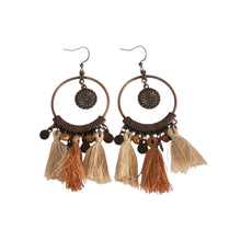 Load image into Gallery viewer, Iris Tassel Earrings
