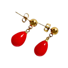 Load image into Gallery viewer, Crimson Drop Earrings
