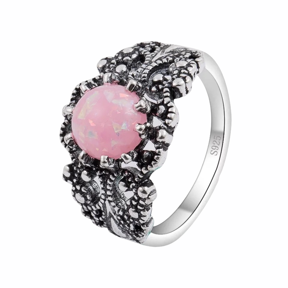 Pink Boho Ring/ Size 16mm