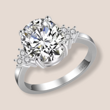 Load image into Gallery viewer, Rhinestone 925S Ring/ Size 14mm
