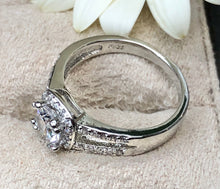 Load image into Gallery viewer, Rhinestone 925S Ring/ Size 15mm
