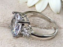Load image into Gallery viewer, Rhinestone 925S Ring/ Size 14mm
